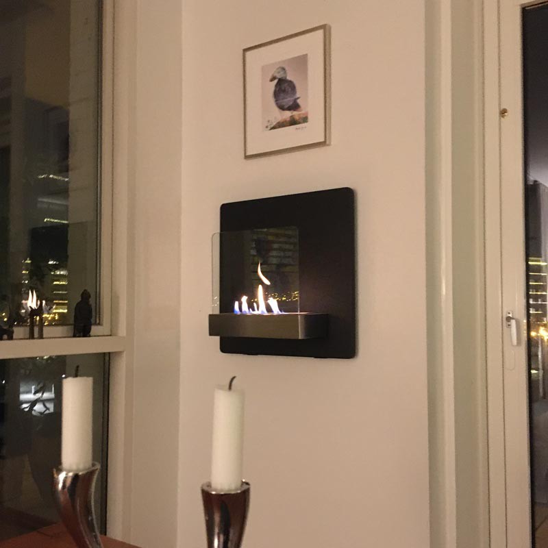 Tyylikäs biotakka seinään - musta