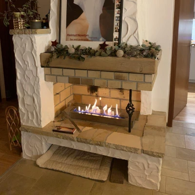 4L bioethanol burner in steel. Up to 6,5 hours burning. 4L burner produced in stainless steel