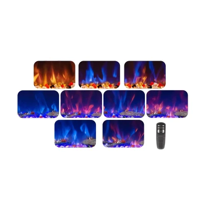 Azurite 182 cm - Wall-mounted electric fireplace from ScandiFlames Electric