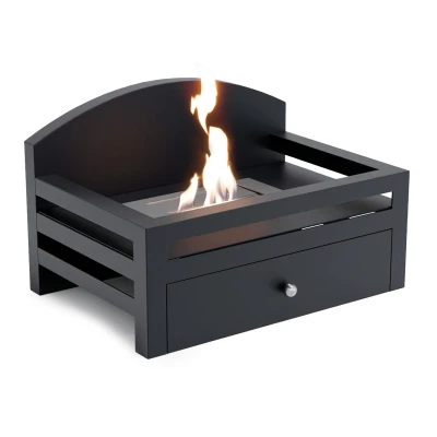 ScandiFlames Kingston  ScandiFlames Kingston Freestanding Biofireplace Insert for Existing Fireplaces
