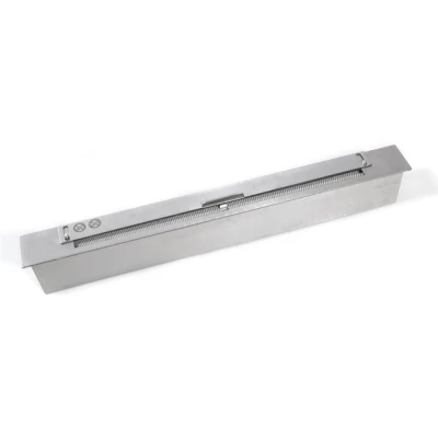 80cm slimline burner in steel Burner in a slimline model - 80 cm
