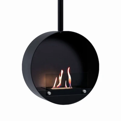 Ottawa Black 50 cm - Round suspended bioethanol fireplace Ottawa Black 50 cm - Round suspended bioethanol fireplace