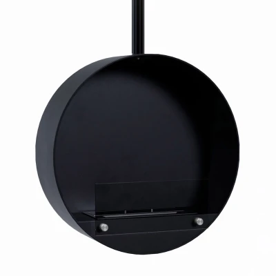 Ottawa Round Black Suspended Bio Fireplace - 60 cm in diameter  Ottawa Round Black Suspended Bio Fireplace - 60 cm in diameter