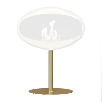 Polished Brass Stand for Cocoon Pedestal Bioethanol Fireplace