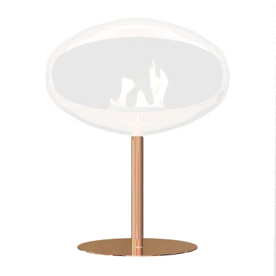 Polished Copper Stand for Cocoon Pedestal Bioethanol Fireplace
