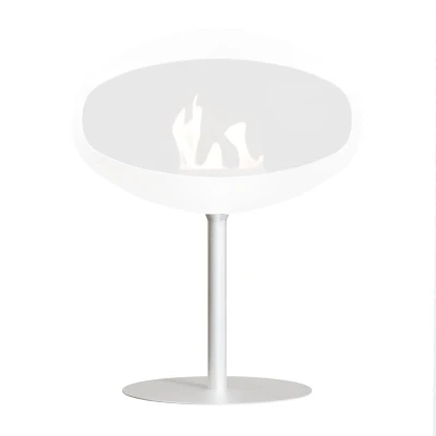 White Stand for Cocoon Pedestal Bioethanol Fireplace