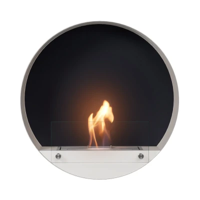 Delaware White - Round wallmounted bioethanol fireplace Delaware White - Round wallmounted bioethanol fireplace