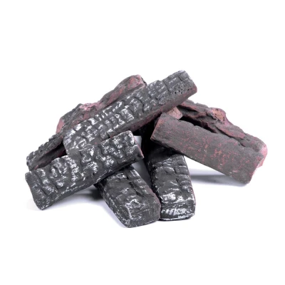 Decorative, ceramic wooden logs, 8 pack. 8 Ceramic, decorative wood-look logs