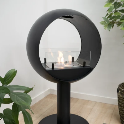 Edmonton 2-sided Freestanding Bioethanol Fireplace Edmonton 2-sided Freestanding Bioethanol Fireplace