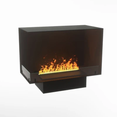 Foco Corner Left 800 hybrid fireplace for built-in installation Foco Corner Left 800 hybrid fireplace for built-in installation
