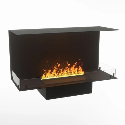 Foco Three 1000 water fireplace Foco Three 1000 hybrid fireplace for built-in installation