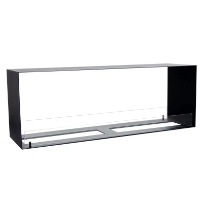 Foco Two 1400 Double – extra-wide built-in bioethanol fireplace with two burners