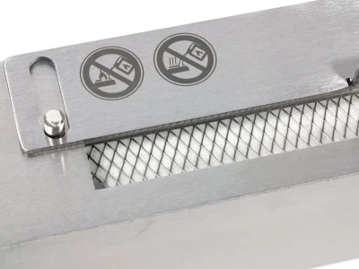 80cm slimline burner in steel Burner in a slimline model - 80 cm