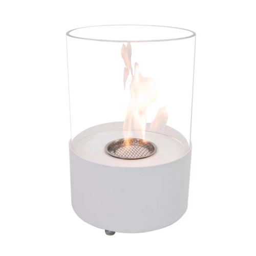 Tabletop Bioethanol Fireplace in White