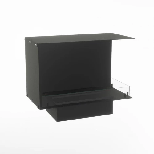 Foco Corner Right 800 hybrid fireplace for built-in installation