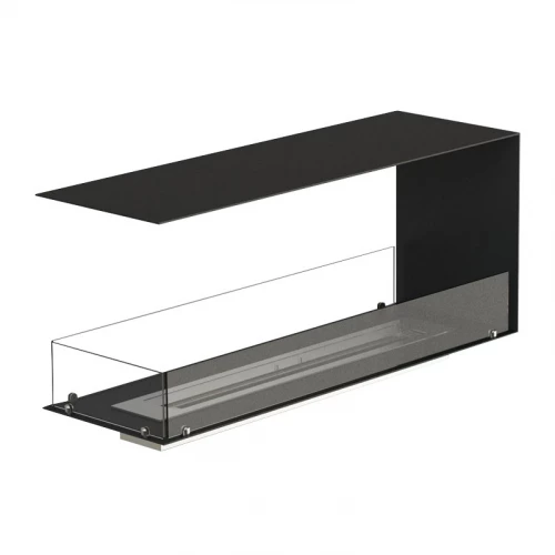 Foco Room Divider 1200 bioethanol fireplace with a three-sided flame view.