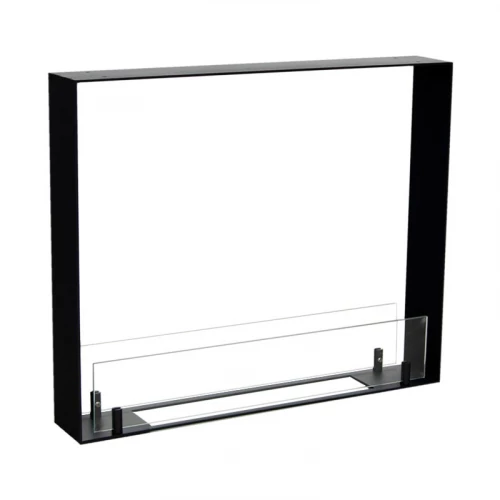 Foco Two 600 Ultra Slim - See-through built-in bioethanol fireplace with tempered glass panels