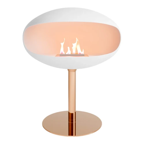 Pedestal White + Copper Base Pedestal White + Copper Base