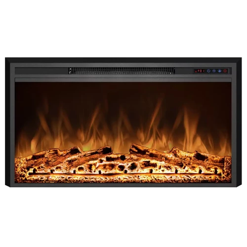 ScandiFlames Electric Pyrope 90 cm Fireplace Insert for Wall Mounting or Old Fireplace Integration