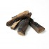 5 Decorative, ceramic wooden logs