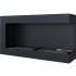 Corner bio fireplace 90 cm (right)