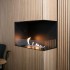 Foco Corner Right 800- Right sided corner bioethanol fireplace
