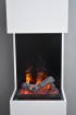 Beethoven Glow Fire Hybrid Fireplace