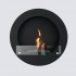 Black Bioethanol Fireplace for the Wall