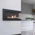 Corner bio fireplace 90 cm (right) 