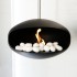 24 White ceramic pebbles
