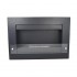 Nebraska Black square wall-mounted bioethanol fireplace