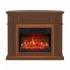 ArtiFlame Linz brown 2-in-1 electric fireplace with LED mood lighting effect
