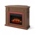 ArtiFlame Linz brown 2-in-1 electric fireplace with LED mood lighting effect