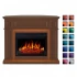ArtiFlame Linz brown 2-in-1 electric fireplace with LED mood lighting effect