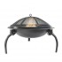 Fire pit with grate and mesh
