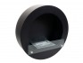 Black Bioethanol Fireplace for the Wall