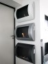 Ocean - Low-cost wall fireplace in black with a length of 60 cm