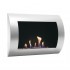 Ocean - Bioethanol wall fireplace in steel with a length of 60 cm