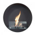 Delaware Black - Round Wall-mounted bioethanol fireplace