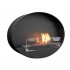 Oval bio fireplace for wall mounting