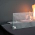 Oval bio fireplace for wall mounting