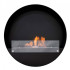 Round wall mounted bio fireplace 