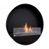 Round wall mounted bio fireplace 