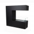 3-sidet bio fireplace in black