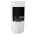 Montgomery White open free-standing bioethanol fireplace in wood stove design