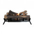 Bioethanol Fire Grate with Ceramic Wood