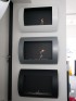 Ocean - Low-cost wall fireplace in black with a length of 60 cm