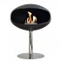 Cocoon Pedestal bio fireplace in black