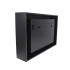 Nebraska Black square wall-mounted bioethanol fireplace