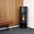 Washington - Black bioethanol wood-burning stove
